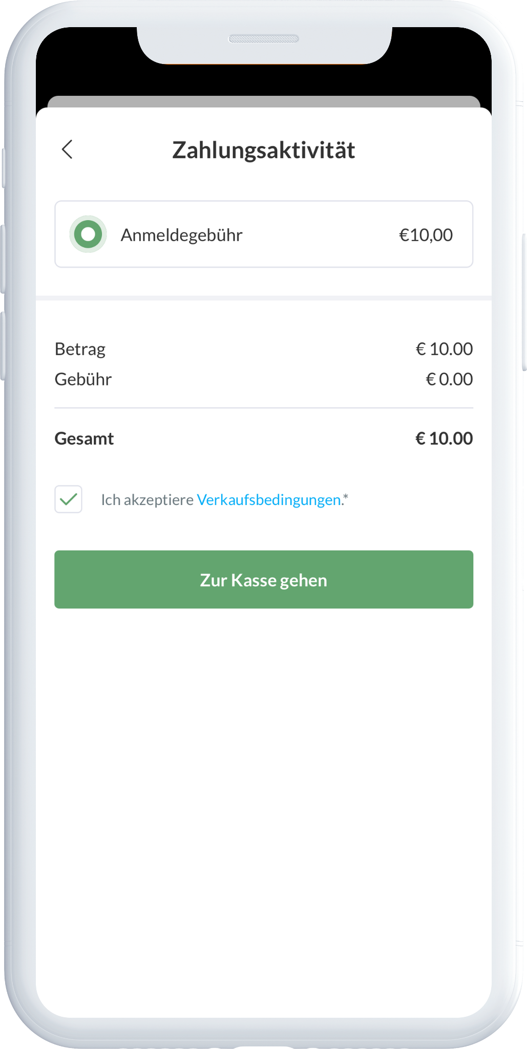 Beitragsaktivität und Zahlungen in der SportMember App